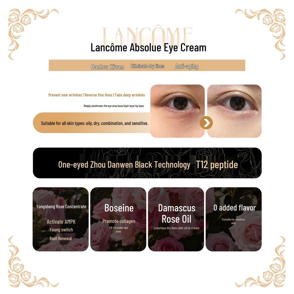 Lancôme Absolue Eye Cream for Dark Circles, Puffiness, Fine Lines, and Firming