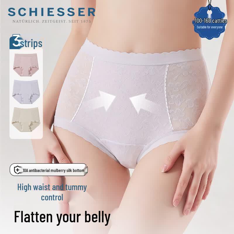 Schiesser Modal Lace High-Waist Tummy Control Underwear
