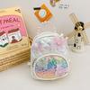 Backpack Kids Sequined With Faux Pearl Handheld Lace Bow And Butterfly Decor