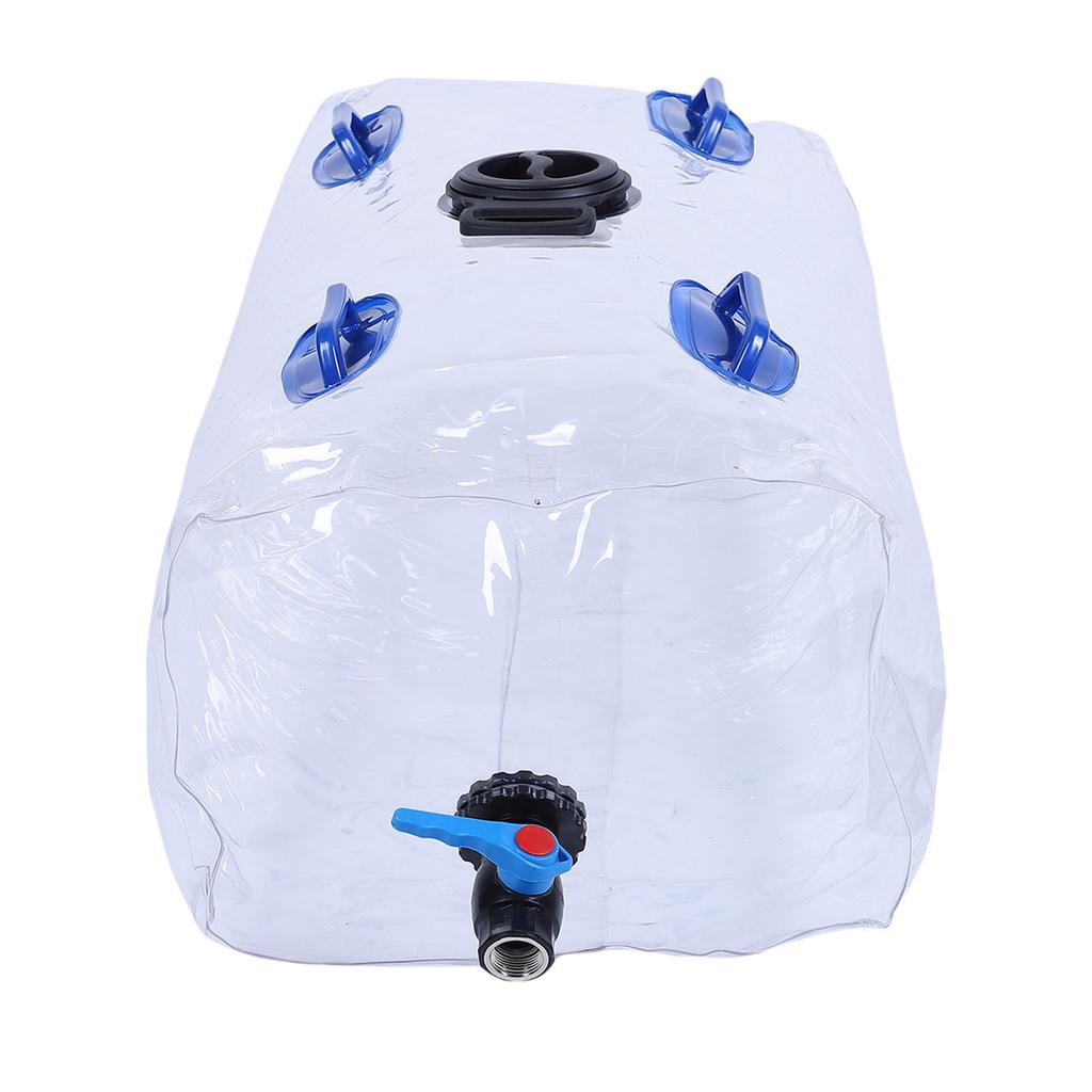 Water Storage Bladder PVC 30 Gallon Portable Water Tank Transparent Foldable Water Bag Container for Emergency Camping