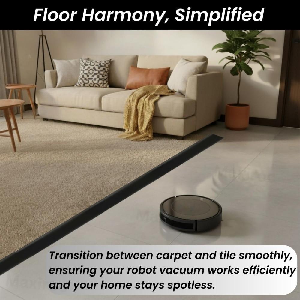 1pc 2m 7cmX1.5cm Floor Transition Strip Waterproof Floor Transition Strip Non-slip Pvc Threshold Ramp for Doorways Carpet Tile