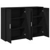 Sideboard 2 pcs Black Oak Effect 60 x 31 x 84 cm