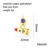 New Astronaut Crystal Pendant Necklace - Niche Cartoon Design, DIY Drop Oil Jewelry Accessories