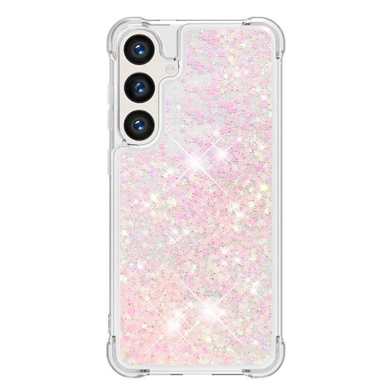 S24 Fe Case On For Funda Samsung Galaxy S24 FE Cover Glitter Dynamic Liquid Case For Samsung S 24 Ultra S24+ S24FE Cases Coque