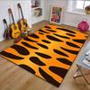 Bold Tiger Print Pattern Patterned Carpet, Non Slip Mat Suitable for Living Room and Bedroom Sofas