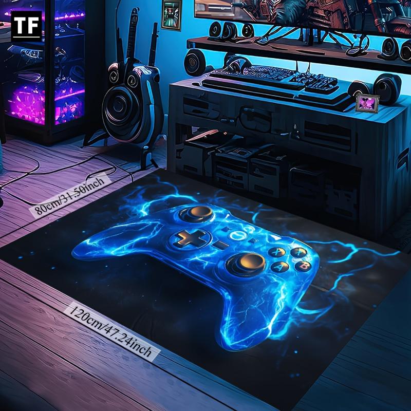 3D Cartoon Sci-fi Game Controller Rug - Non-slip Washable Polyester Mat for Living Room Bedroom Game Room - Christmas Decor