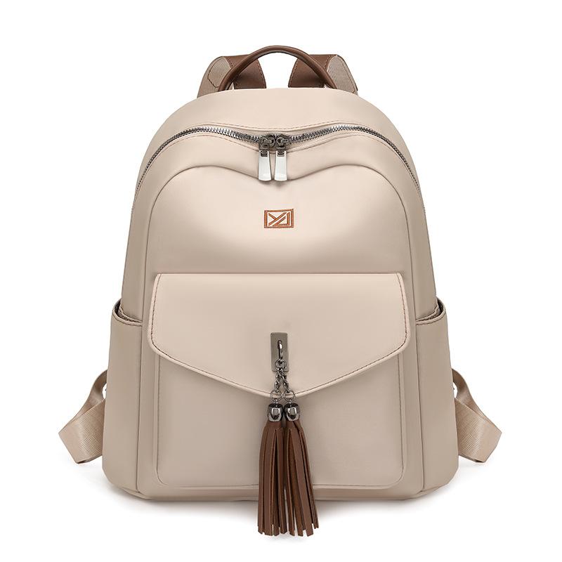 Tassel Large Capacity Outdoor Female Backpack Student Schoolbag