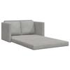 Vidaxl Sofa Podłogowa 2-W-1, Jasnoszara, 122X204X55 Cm, Aksamit