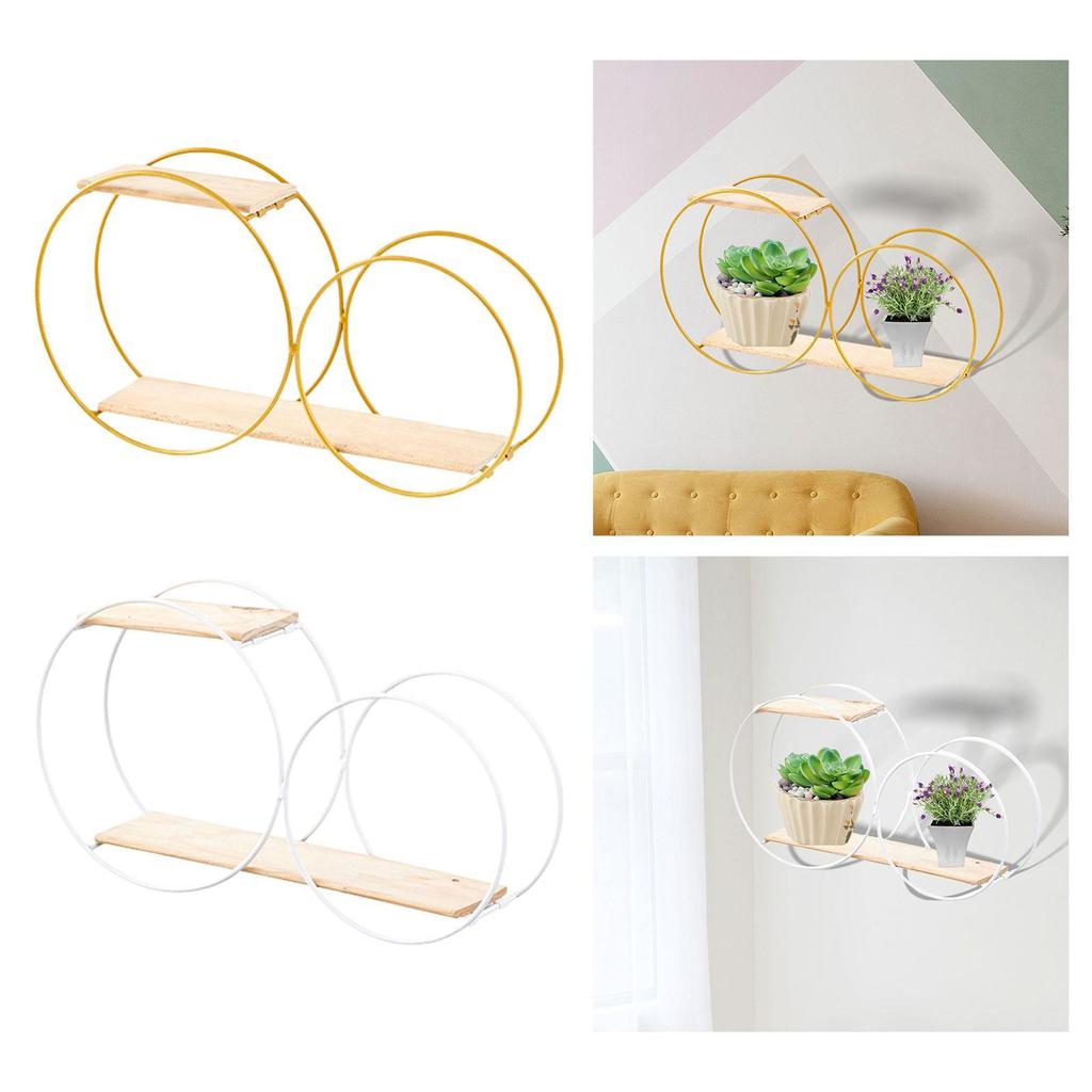 Runde Wandregale aus Metall, an der Wand montiertes Blumenregal aus Metall für Topfpflanzen, Präsentationsregal für Bürodekoration, Wohnzimmer, Schlafzimmer