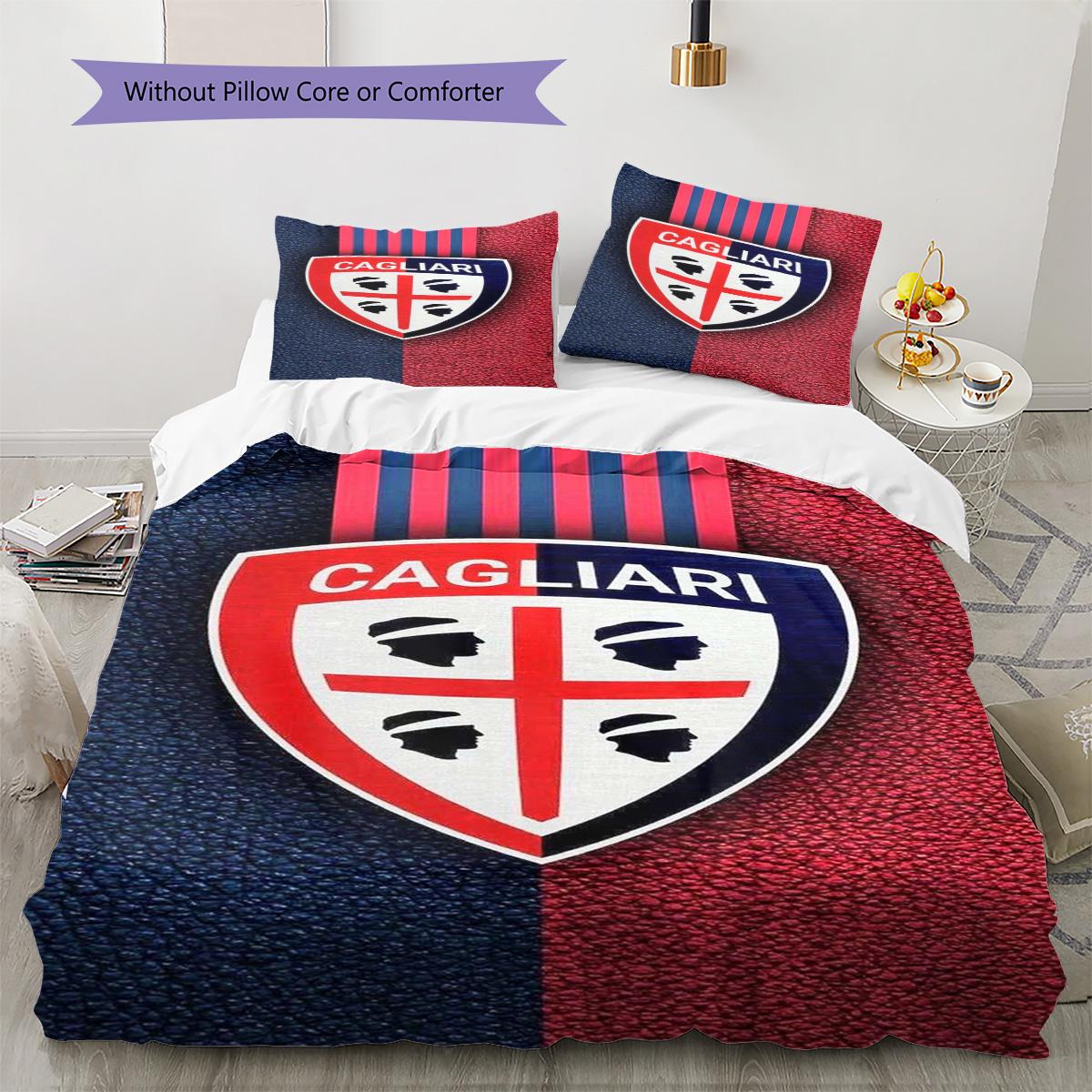 Cagliari FC Rakstu Gultasveļas Komplekts Segas
