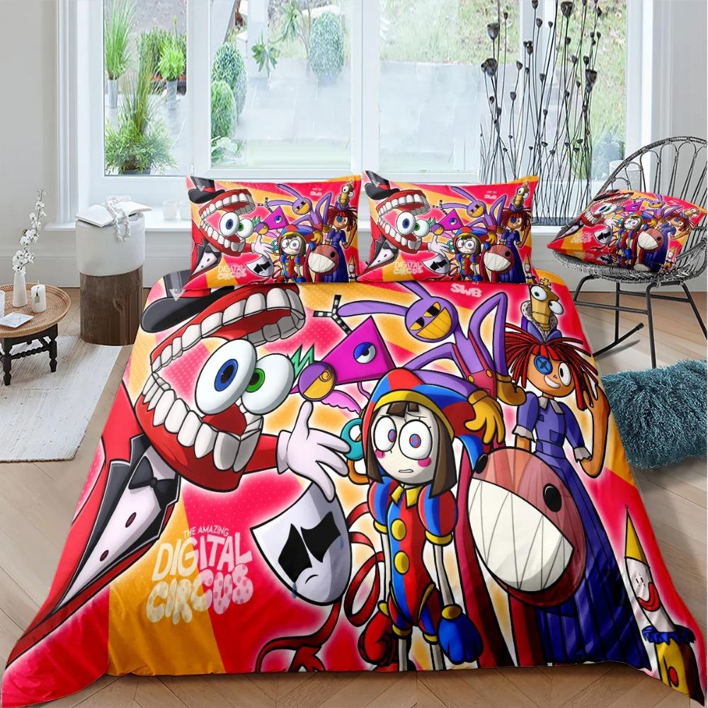 Amazing Digital Circus 3D Printed Duvet Case Pillowcase Bedding Set Twin Full King For Kids Adults Bedroom