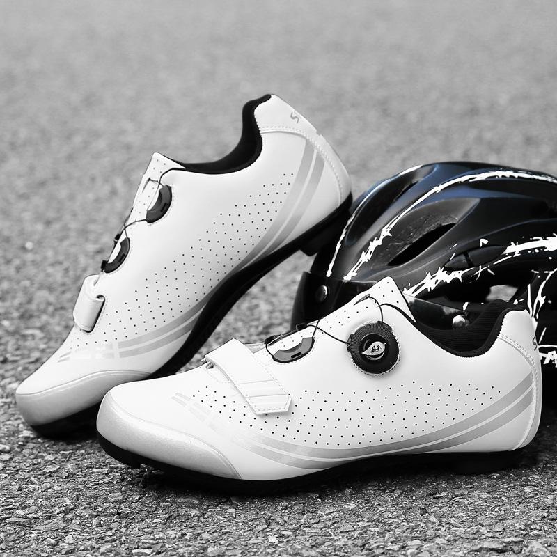 Nuevas Zapatillas de Ciclismo para Exteriores para Hombre y Mujer Zapatillas de Ciclismo Zapatillas de Ciclismo Hebilla Giratoria Bloqueo de Montaña Bloqueo de Carretera Desbloqueado