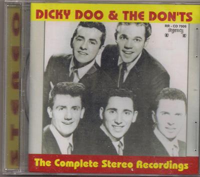 CD DICKY DOO & THE DON'TS - The Complete Stereo Recordings RRCD7006 Regency 1994 US Pop Used