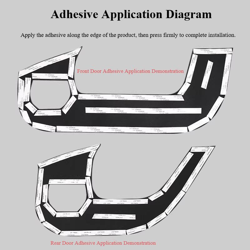 For XPeng G6 2025 Car Door Kick Pad Scratch-Resistant Auto Door Protector Pad