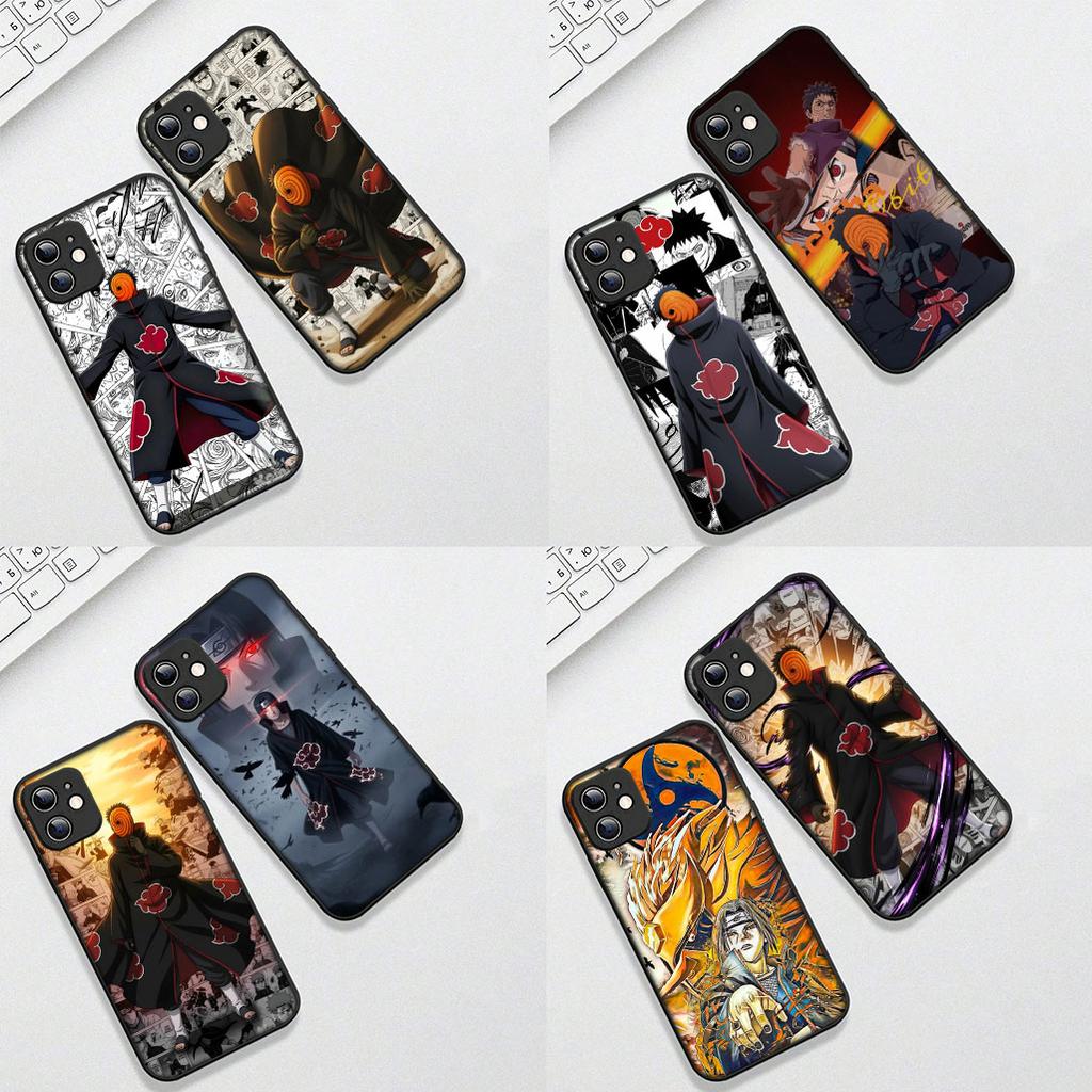 For Apple iPhone 12 13 Pro Max Mini ProMax X XR Air 13Pro XS Phone Cover Soft Case Obito Uchiha Tobi Itachi Narutos Akatsuki