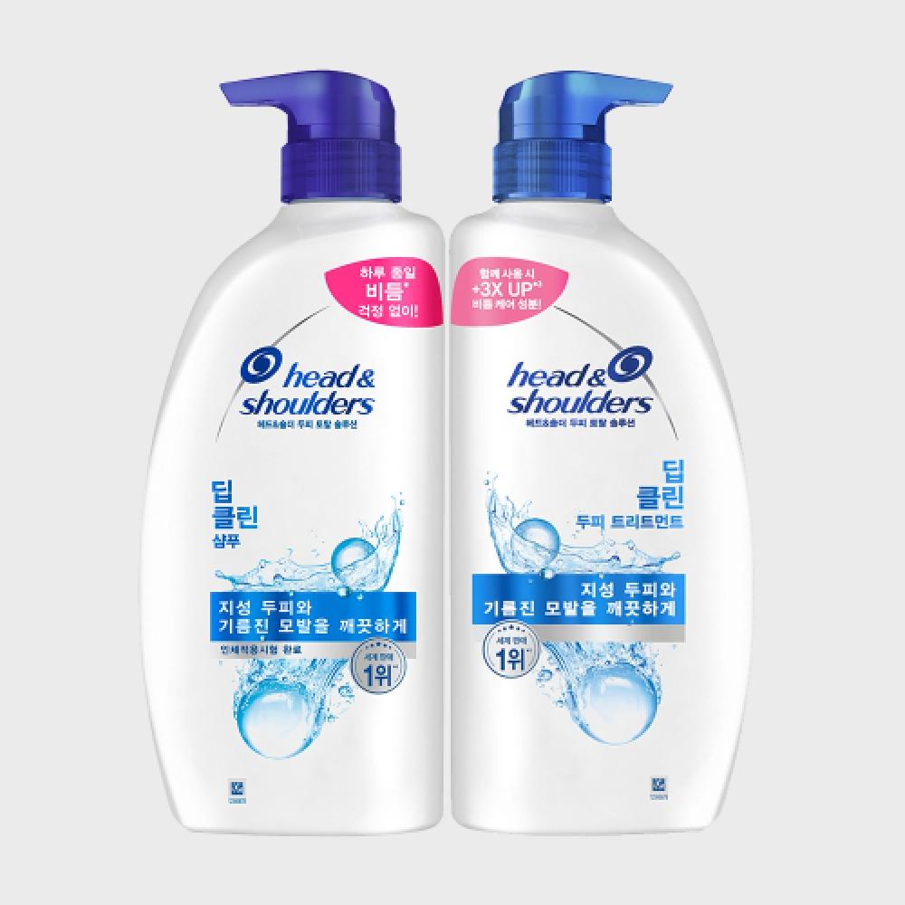Head   Shoulder Deep Clean Shampoo 850 Ml + Treatment 850 Ml DEEP CLEAN SHAM1+TREATMENT 1 [H106] [H160]