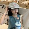 Korean Version Of Retro Bow Forward Hat Children Spring And Summer Travel Versatile Niche Painter Hat Sweet Literary Beret