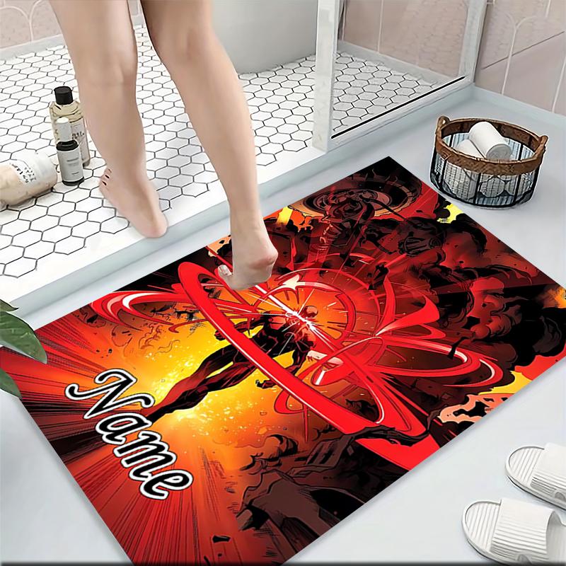 Custom Name "Iron Man: Power Glory" Carpet Rug Customizable Soft Washable Anti-Slip Home Living Room Sofa Mats Personalized Rug. 0909284