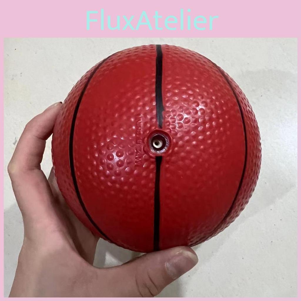 Soft Pvc Infant Baby Grabbing Small Basketball Inflatable Elastic Toy Ball 12cm For Children