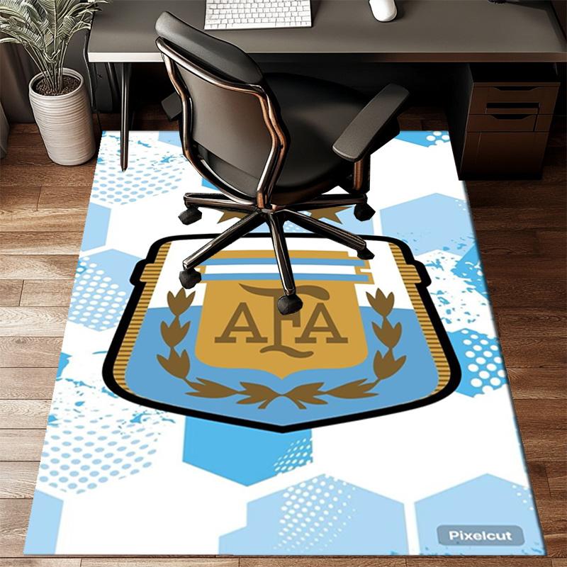 Argentina Football club Printed Office Carpet Chair Cushion Entryway Rug, Rugs for Living Room, Bedroom Christmas gifts