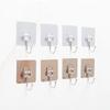 Durable Adhesive Stainless Steel Kitchen Hook Set - Trace-Free, Multi-Functional for Home Use