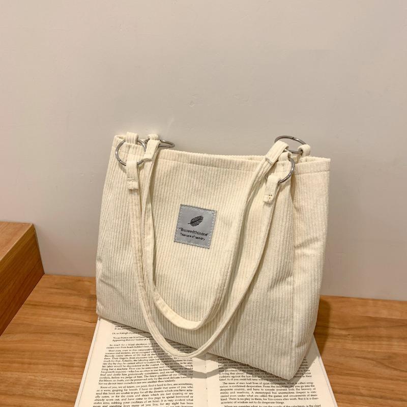 

Autumn and winter new solid color large capacity bag 2 casual shoulder simple solid color velvet cloth bag