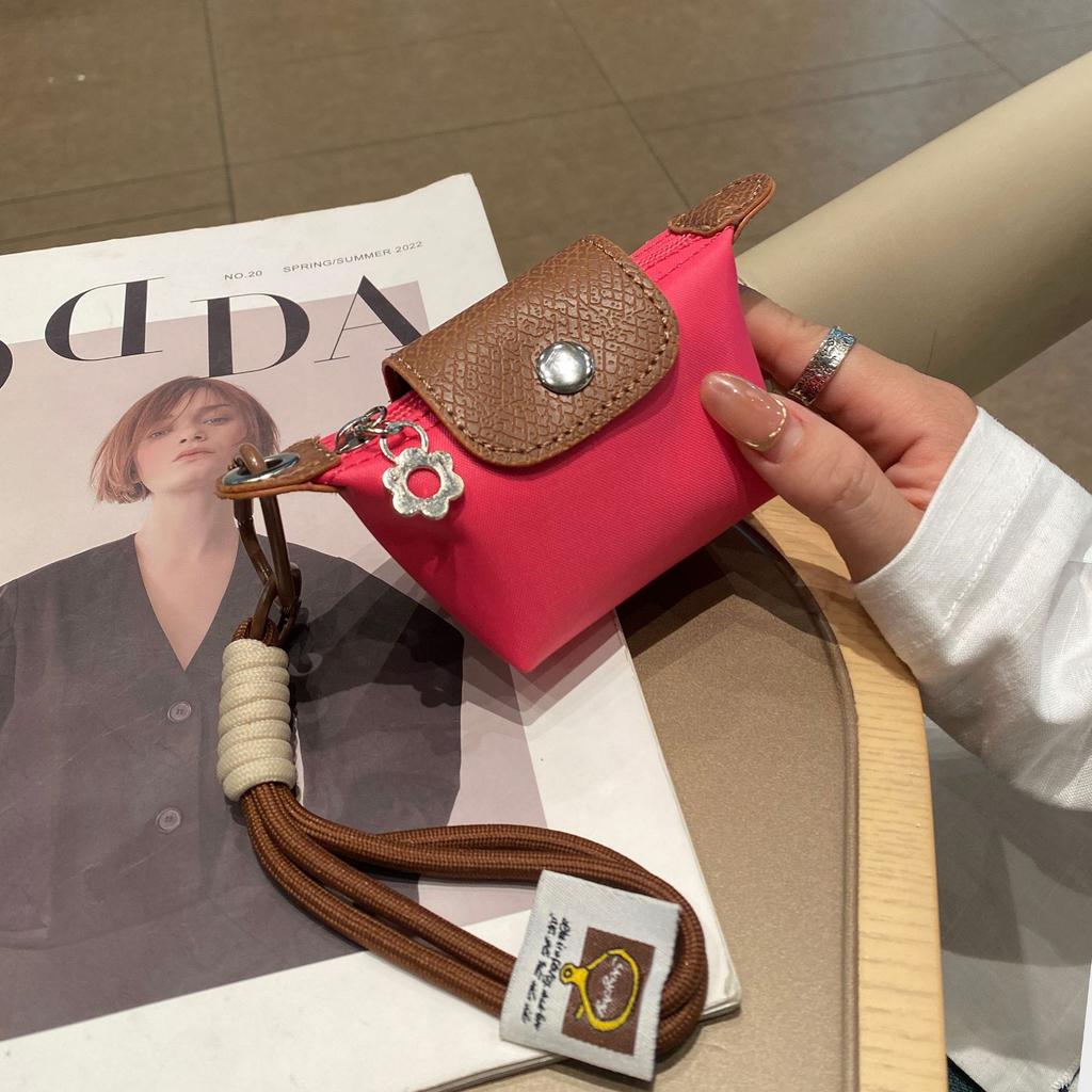 Mini dumpling bag female nylon waterproof and lightweight 5 new contrasting color change bag earphone lipstick key small hanging bag