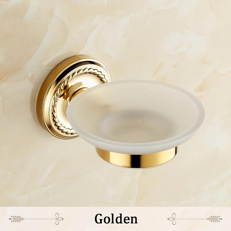 

Мыльницы Античная латунь Держатель для мыла Полка для ванной Дозаторы для мыла Хранение Настенные Аксессуары для ванной Черная Подставка для мыла HJ-1305 золотистый
