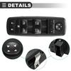 Motoforti Power Window Switch, Left Driver Side Master Power Window Switch, for Chrysler Pacifica 2017-2019, Plastic, No.68234092AC, Black