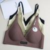 Liquid Cloud French Triangle Women's Deep V Lifting Seamless Bra