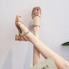8148-9 Sandals Women's 2025 This Summer's New Versatile Simple Strap Roman Shoes