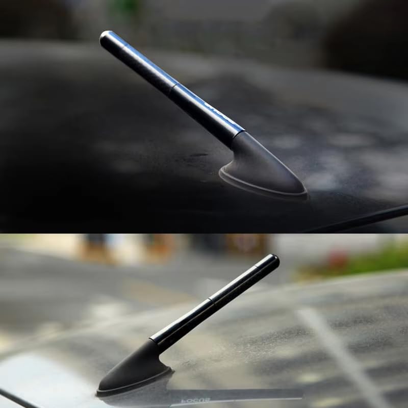 Autoantennenverstärker - Kurze Antenne Auto AM/FM Radio Ersatzantenne Universal Hohe Empfindlichkeit - Einfach zu installieren Radio Hohe Empfindlichkeit Anten