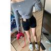 American Style High Waist Elastic Denim A-Line Shorts for Women - Plus Size Summer Hot Shorts