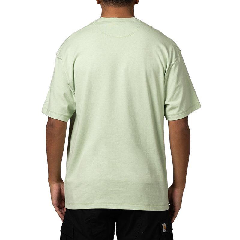 Nike Ribbed Crew Neck Loose Fit Solid Color Short Sleeve T-Shirt Unisex Tops Green FV4889-343
