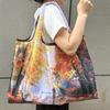 Borsa Tote da Viaggio Pieghevole Ecologica con Cartoni Animati - Borsa da Shopping a Spalla Singola di Grande Capacità per Donne