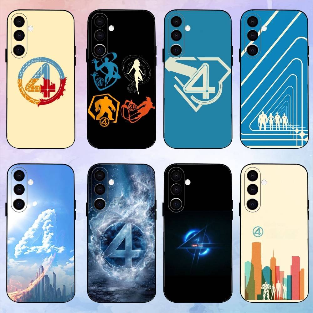 F-FANTASTIC-FOUR-4 Phone Case For Samsung Galaxy A73,A72,A71,A70,A53,A52,A51,Others Soft Black Shell
