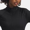 Under Armour Meridian Comfortable Versatile Simple Fashion 1/2 Zip Long Sleeve Yoga T-Shirt Women tops 6003993-006