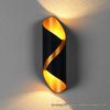 LED Spiral Double-Head Outdoor Wall Lamp, Waterproof Up/Down Light for Courtyard or Balcony