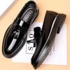 Men Leather Shoes Slip On Office MensFormal Shoes Wedding Party Men Tassel Dress ShoesBreathable Driving Lazy Oxfords