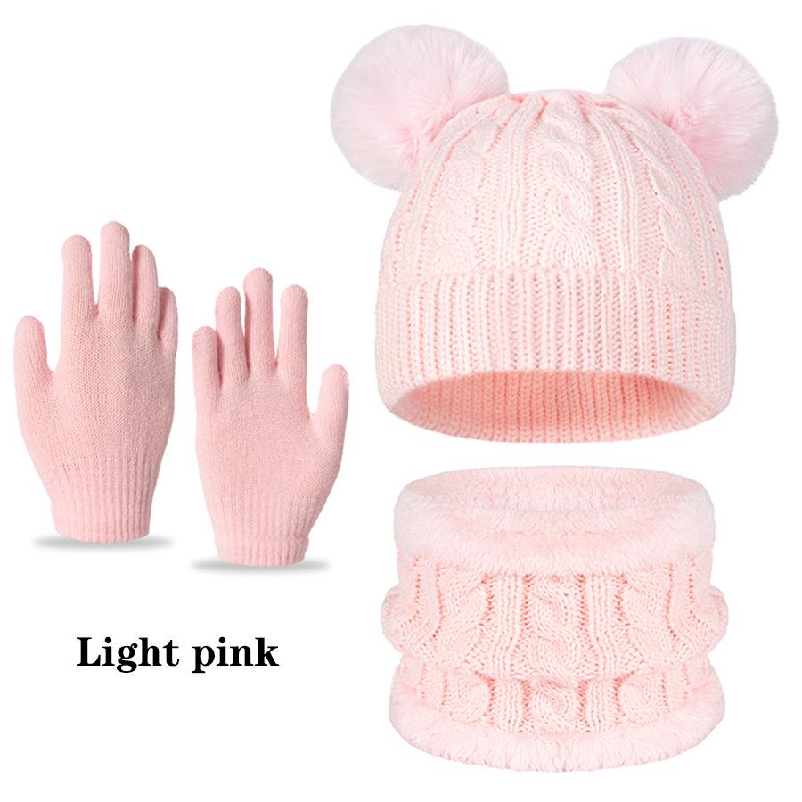 Children s Wool Knit Double Pom-Pom Hat for Autumn and Winter - Warm, Cute, and Protective. Pom-pom 2-10 Years