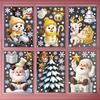 Christmas Window Stickers Xmas Tree House Snowflake Glass Decal Merry Christmas Decoration Home Navidad Gifts Noel