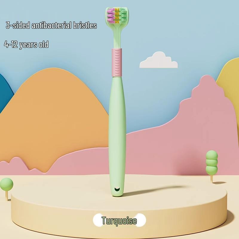 Children's U-Shaped 3D Soft Bristle Toothbrush and Tumbler Set for Ages 2-12