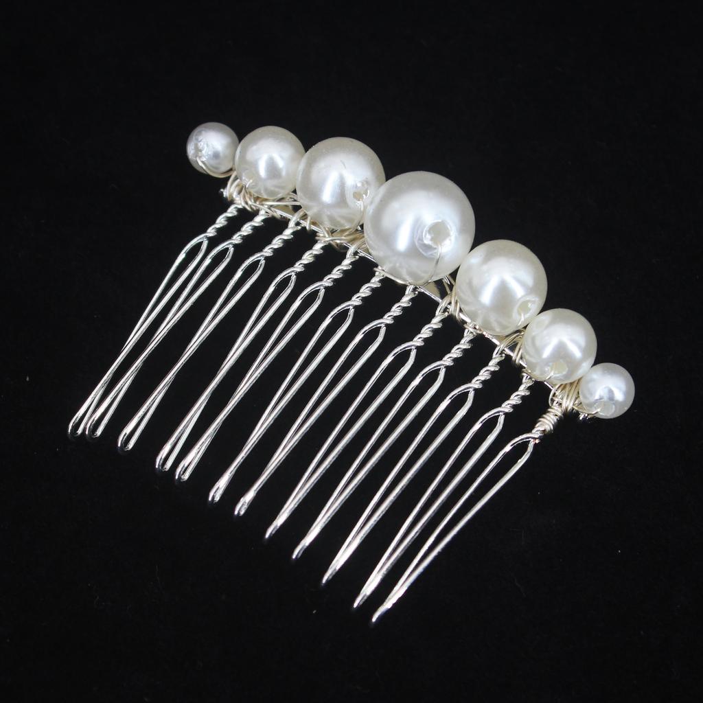 Metal Gold Color Leaf Hair Combs Hair Accessories Side Combs Straight Teeth Hairpins Clips Bridal Wedding Veil Comb Accessories