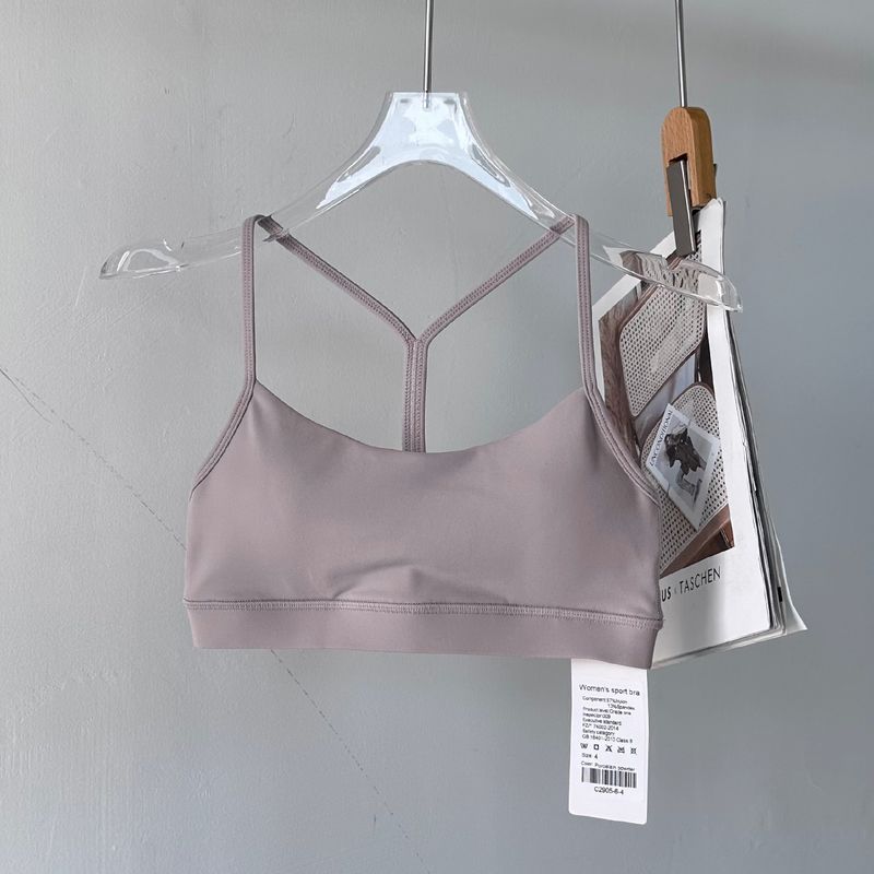 

Красивое нижнее белье для спины, женский топ на тонких бретелях, пуш-ап, поддерживающий грудь, одежда для тренировок из воздушно-пузырчатой ткани, быстросохнущий бюстгальтер для йоги, майка