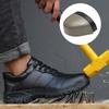 Atmungsaktive Leichte Herrenstiefel Lederstil Herren-Sneaker Unzerstörliche Sicherheitsschuhe Damen Stahlkappe Arbeitsstiefel LBX1218