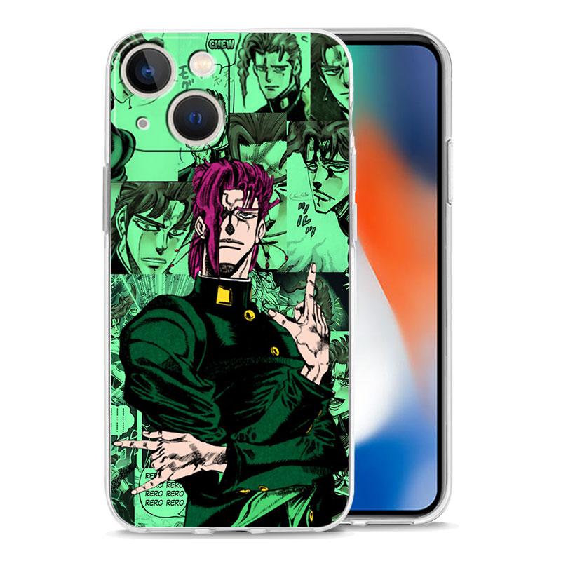 JoJo Bizarre Adventure Transparente, weiche Handyhülle für iPhone 14 13 12 11 Pro Max XS X XR SE 7 8 Plus stoßfeste TPU-Klarsichthülle