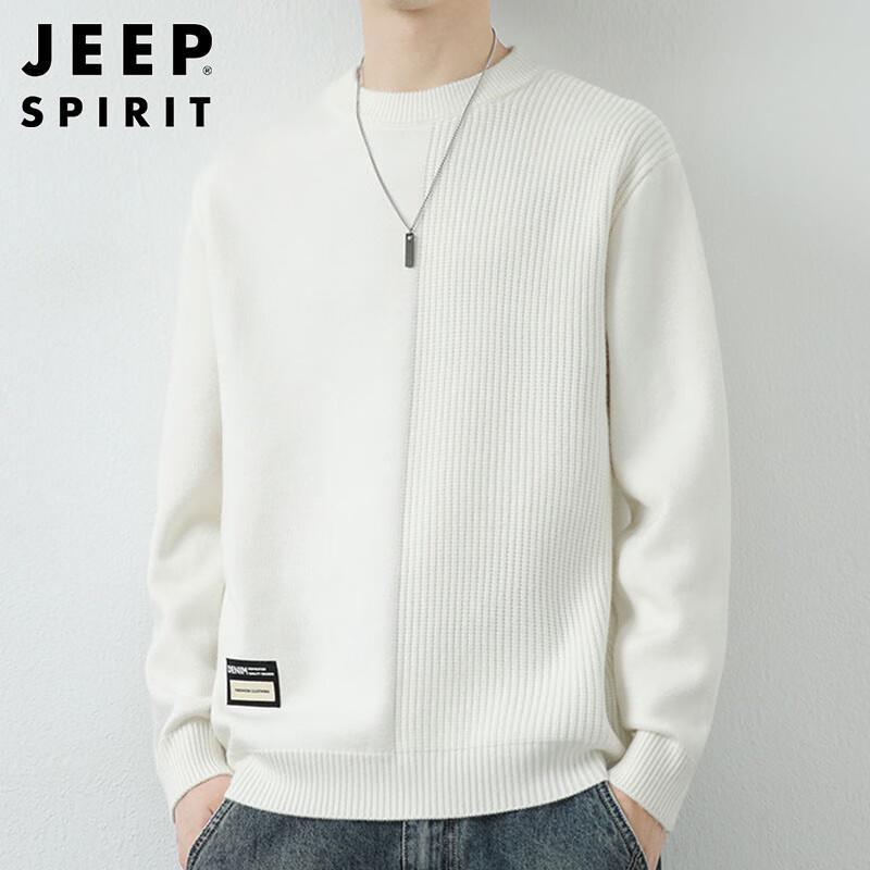 JEEP SPIRIT Men's Autumn/Winter Pullover Knit Sweater