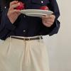 And Black Fashionable Coffee Slim Waist Belt For Women Trendy Korean Inspired Accessory For Any Look