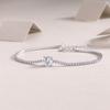 Adjustable VVS Missanite 925 Sterling Silver Round Charms Bracelets Bangle for Women Lady Fashion Jewelry Tennis Chain Bracelet