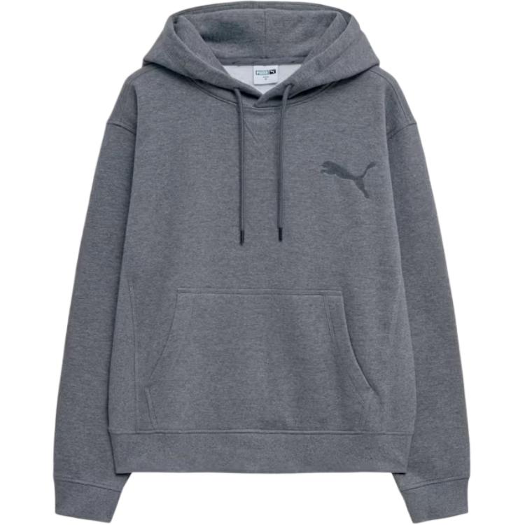 Puma Логотип Худи с длинным рукавом свободного кроя Мужские худи Серый 940900-02 S